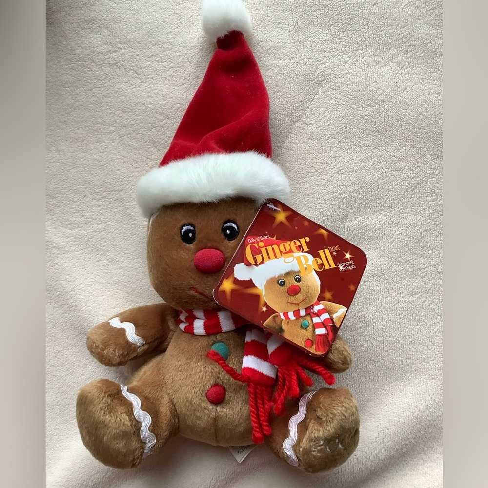SEARS Vintage Holiday Plush 7 Pce Set 1999 to 2005 Stuffed Animal Christmas Lot - Picture 10 of 16